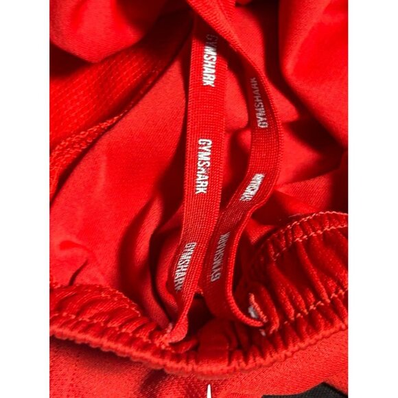 Gymshark Mens Red Elastic Waist Sports Shorts S - Picture 4 of 7